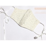 冷感♡りぼんレースマスク 立体タイプ 裏地選択可◎ 抗菌 夏 涼感 コットン UVカット クール　秋