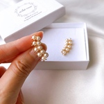 あこや真珠 《pearl star》ステンレスポストピアス　G