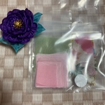 6匁羽二重帯留め牡丹桜色キット