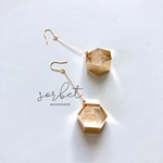 rough rock crystal × hexagon