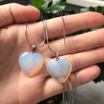 Heart necklace (opal💎)