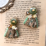 Ｎｅｗ 刺繍リボンピアス/イヤリング