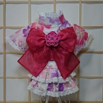 【935san様専用です】小型犬用☆浴衣ドレス(お花の飾り付き)