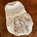 犬の服・犬服、花柄レースワンピ