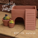 レオパシェルター【BOX-06 natural】ウェットシェルター