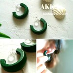 ｱｰｽｸﾞﾘｰﾝのｳｯﾄﾞﾌｰﾌﾟｲﾔﾘﾝｸﾞ/ﾋﾟｱｽ　　　　ﾌｰﾌﾟｲﾔﾘﾝｸﾞ樹脂ｲﾔﾘﾝｸﾞ樹脂ﾋﾟｱｽｱﾚﾙｷﾞｰ対応　　　