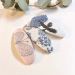 ミナペルホネンஐ 刺繍のパッチンピン 3点セット ⑅◡̈*キッズ&ベビー✦ฺプレゼントにも