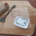*⋆⸜SALE⸝⋆*ぽっちゃりねこのはんこ◆消しゴムはんこ◆送料無料