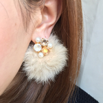 ファー❄︎ピアス❄︎キャッチ