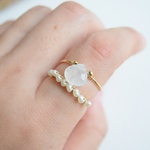 14kgf ムーンストーンリング【フリーサイズ】