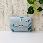 小さなお財布 コンパクト ウォレット ラミネート すずらん ミニ財布