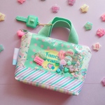  [ﾐﾆﾐﾆサイズ]シャカシャカ ♡ ファスナー付きトート