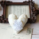 white workアンティークレース*刺繍*ラベンダーサシェ*ミニクッション*ピンクッション