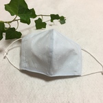 イカリ柄立体夏マスク　薄い水色