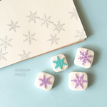 【再販】雪の結晶 消しゴムはんこ