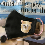 保冷剤が入るリバーシブルドライマスク(ノーズワイヤー入り)アルパカ＆ナチュラルベージュにドットのダブルガーゼ