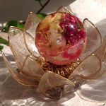 オルゴナイト 台座付き 花蜜玉