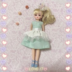 109【再販6】リカちゃんワンピース☆ハンドメイド 