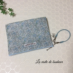 リバティ*🎁付クリアポーチ(隠しマチタイプ)