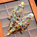 硝子花の鍵・ヘアクリップ（ダッカール）