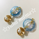 ♡波の忘れ物♡キッズイヤリング　ピアス　イヤリング
