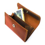 【在庫限定特価】イタリアンレザーのミニウォレット（ブラウン）