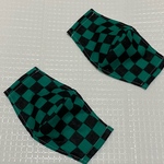 オーダー⭐︎キッズマスク　２枚セット　市松柄