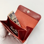 【在庫限定特価】イタリアンレザーのミニウォレット（ディープレッド）