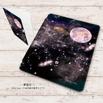 【夢花月】手帳型iPadケース（片面印刷/カメラ穴あり/はめ込みタイプ）iPad 10.2インチ(第7世代)対応