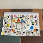 《送料無料》おしりふきケース☆ウエットティッシュケース☆ネコと帽子柄☆デコパージュ