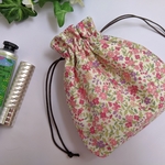 再販🎵小さなお花の巾着ポーチ🌸　ピンク