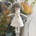 《送料無料》真っ白なレースワンピースのルルベちゃん