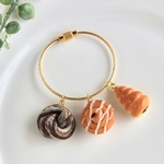 ミニチュアパンのバッグチャーム（チョコマーブル・シナモンロール・チョココロネ）