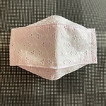 口元ゆったり立体マスク　花レース