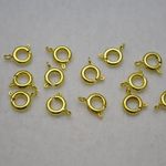 アクセサリーパーツ　引き輪　ゴールド　6mm 40個[4582434310147]
