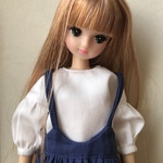 リカちゃん服＊ふんわりお袖ブラウス