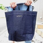 デニム生地で作った大きめエコバッグ