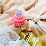 princess rose macaron ☆リング〔フランボワーズ×アメジスト〕