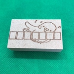 【はんこ】郵便番号　鳥　スタンプ