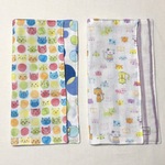【ｎ様オーダー品】ume＊mew ガーゼハンカチ（2枚セット/ネコ）