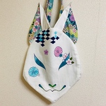 【SALE】稲荷狐のバッグ･白