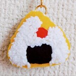 手刺繍 おにぎりキーホルダー