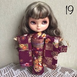 No 19 アイシードール　りかちゃん　ブライス振袖3点セット　紫