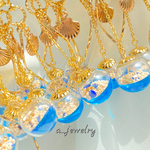ガラスドームピアス☆海辺 