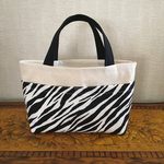 帆布バッグインバッグ ゼブラ柄