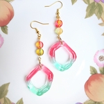スイカ🍉カラーのピアス（イヤリングに変更可）