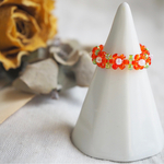 お花 ビーズリング 🌺 韓国