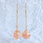 水風船✧(花火･オレンジ)ピアス/イヤリング♡ ヨーヨー