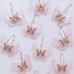 透かし蝶々のフープピアス  -sakura-