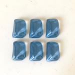 Clear Blue Water Rectangle Cabochons